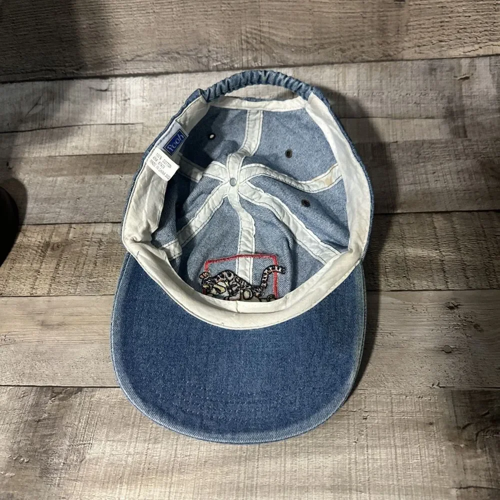 Winnie The Pooh/Tigger Adult Cap Vintage Disney Hat Elastic back Flat Brim